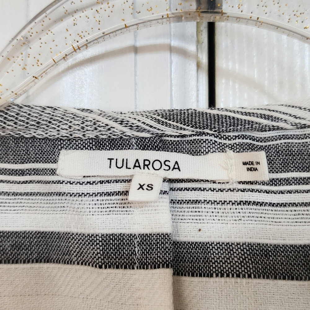 Striped Black and White Women's Top - Picture 5 of 6